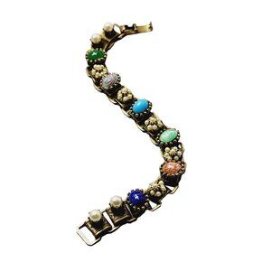 Vintage Book Chain Dainty Bracelet (A1690)